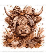 Fall Highland Cow -DTF Transfer