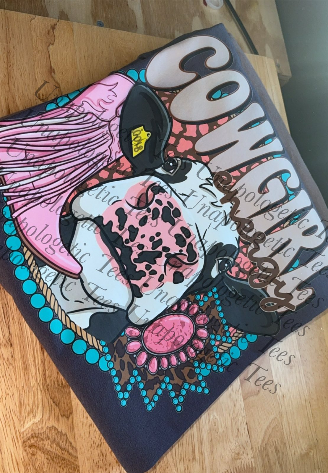 CowGirl Cow -Graphic Tee