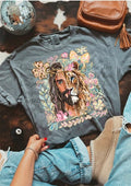 Floral Jesus Lion - T-Shirt