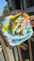 Bass Fishing color Splash -Graphic Tee