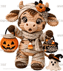 Halloween Highland 66 Cow- DTF Transfer