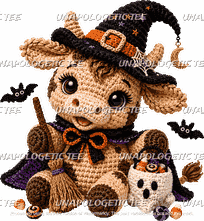 Highland Witch Cow 69-DTF Transfer