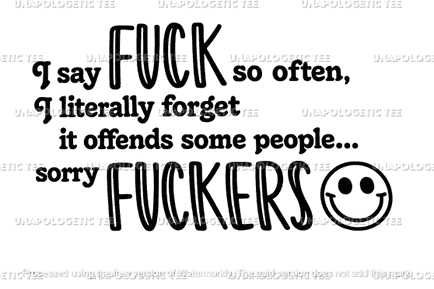 i say F so often - DTF Transfer