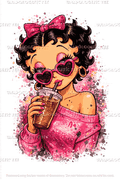 Ms.Betty & Coffee- DTF Transfer