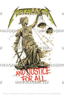 Justice for all Rock Band - DTF Transfer