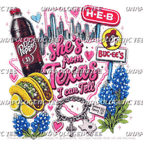 Dr.p She's from Texas - DTF Transfer