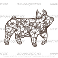 Tooled Pig- DTF Transfer