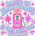 Rasied on backrounds-DTF Transfer
