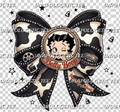 Betty cow print Bow - DTF Transfer