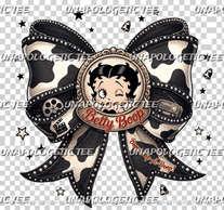 Betty cow print Bow - DTF Transfer