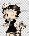 Betty & Her Pup - DTF Transfer