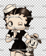 Betty & Her Pup - DTF Transfer