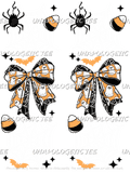 ghost bow _matching Sleeves -DTF TRANSFERS