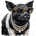 Glam Pig-DTF Transfer
