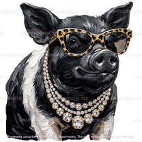 Glam Pig-DTF Transfer