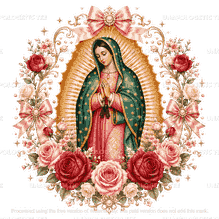 Guadalupe Flowers - DTF Transfer