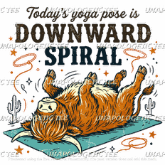 WESTERN_COW_DOWNWARD_SPIRAL-DTF Transfer