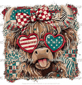Highland Cows USA - DTF Transfer