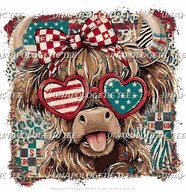 Highland Cows USA - DTF Transfer