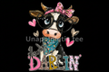 Hello Darling Cow - DTF Transfer