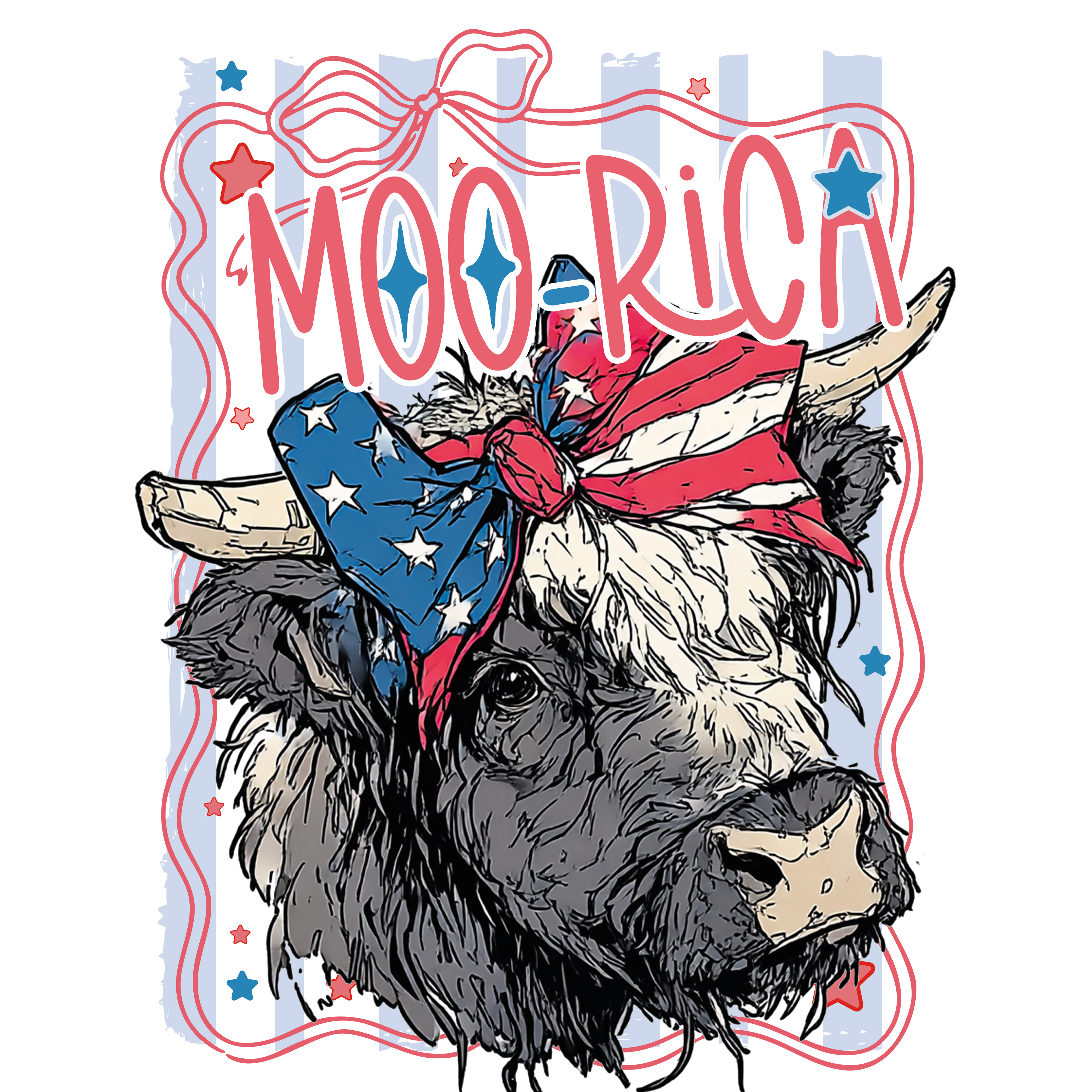 Moo-Rica - DTF Transfer