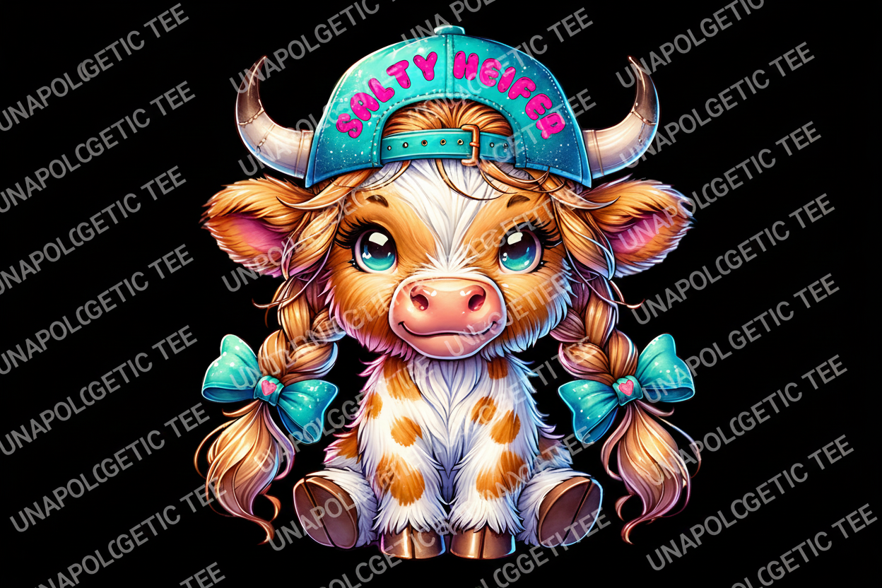 Salty Heifer Spotted - DTF Transfer