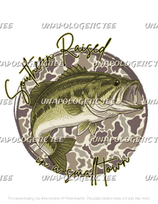 Southern Raised Camo Fish -DTF Transfer