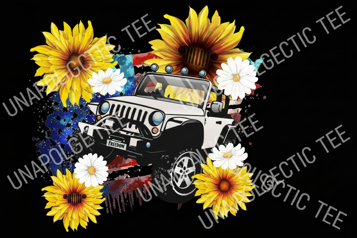 Sunflowers & off Road - DTF Transfer